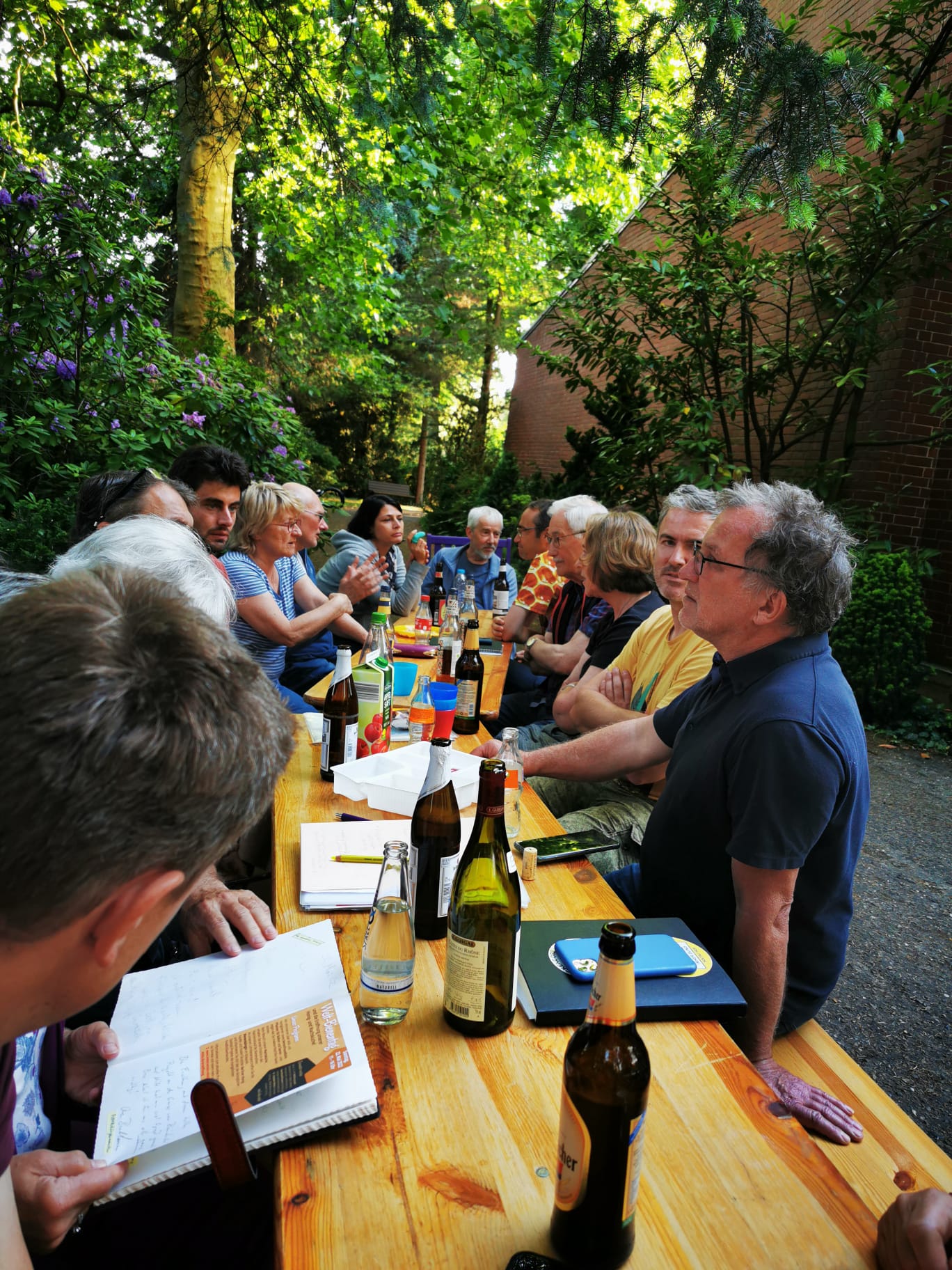 Bienenrunde am Lehrbienenstand