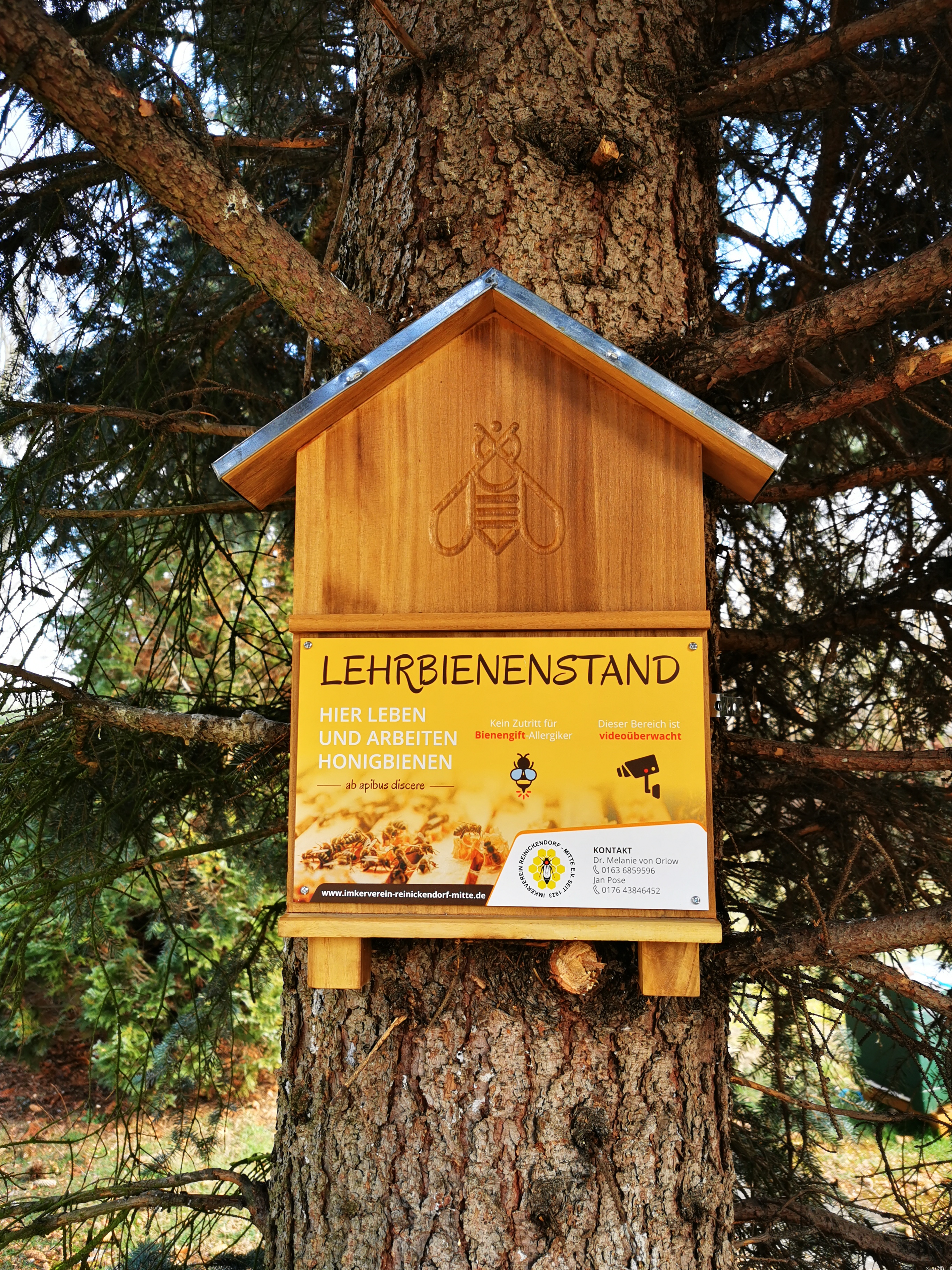 Beschilderung Lehrbienenstand