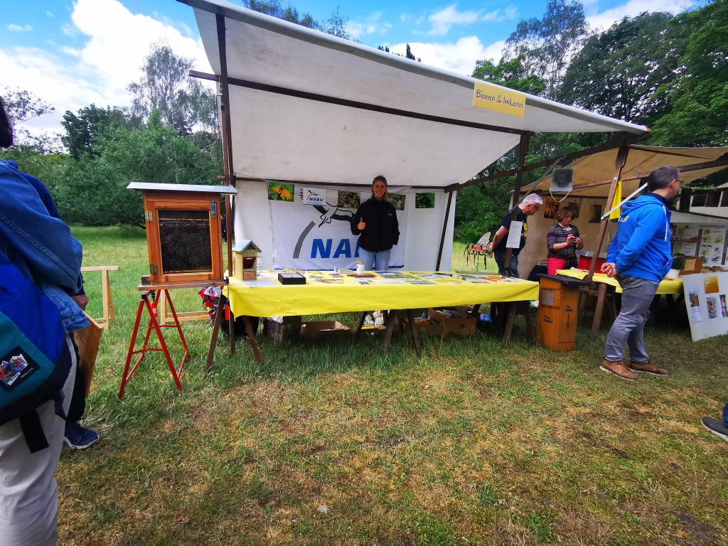 Mit dabei: der NABU Berlin informierte zu Wildbienen &amp; Co.