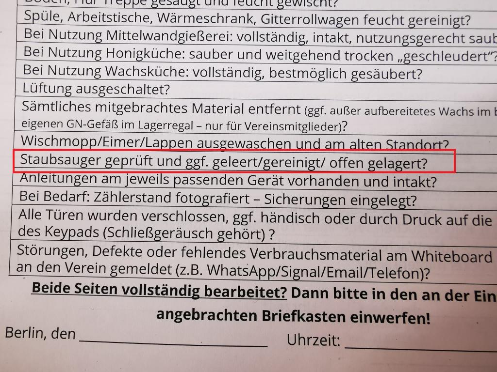 Beim Auschecken diesen Punkt besonders beachten...